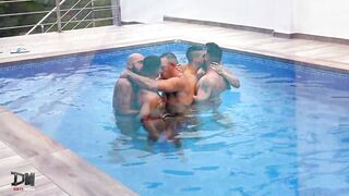 Villa Pool Orgy Part 1 - Gay Porn Video