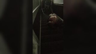 25 - 19th Jul 2017) Something about stairwells make me wanna get fucked in them... Had this guy come by to give me his huge dick, and I was waiting for him, lubed up, ass up in a