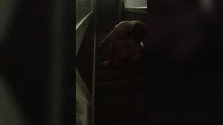 25 - 19th Jul 2017) Something about stairwells make me wanna get fucked in them... Had this guy come by to give me his huge dick, and I was waiting for him, lubed up, ass up in a