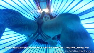 Tanning bed bate (solo, masturbation).mp - Rhys Sachett (ThatTattooGuy)4