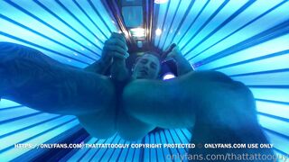 Tanning bed bate (solo, masturbation).mp - Rhys Sachett (ThatTattooGuy)4