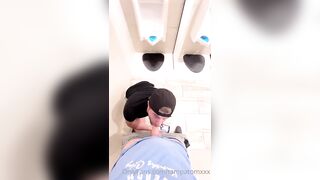 King Louis & Tampa Tom - Fucking in the Public Bathroom - Gay Porn