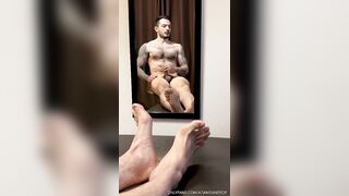 Adam Saner - Mirror Wank - Gay Porn