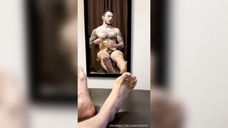 Adam Saner - Mirror Wank - Gay Porn