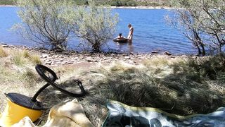 Stallion and Bunny Fuck by The Lake - Gay Porn