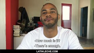 LatinLeche - Latino Stud Crams two Cocks in his Mouth