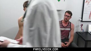 FamilyDick-Daddy Lets Doctor Pound his Son