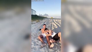 2 brazilian have sex on public beach Exhibicionist Beach - Gay Porn Sex