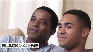 BlackMaleMe - Landon Slides his BBC in and out Philips Big Ass before Cumming on his back 2