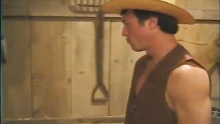 Horny gay cowboys suck dick and fuck ass in the stable