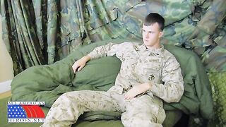 Lance Corporal Austin solo - Gay Porn Video