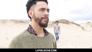 LatinLeche - A Hot Latino Stud gets his Cock Sucked by the Beach 