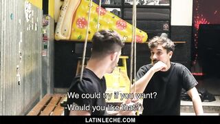 LatinLeche - Cute Boy Blows A Handsome Stranger at the Gay Bar 