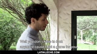 LatinLeche - Cute Boy gets his Asshole Plowed by three Guys 