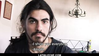 LatinLeche - Cute Latino Hipster gets A Sticky Cum Facial 