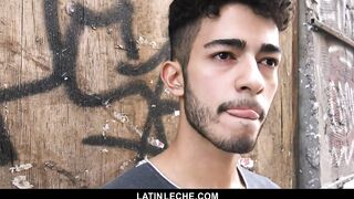 LatinLeche - Cute Latino Hipster gets A Sticky Cum Facial _2