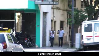 LatinLeche - Cute Straight Latin Guy Stopped on the Street and Paid to Suck 