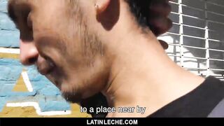 LatinLeche - Cute Straight Latin Guy Stopped on the Street and Paid to Suck 