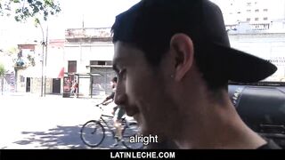 LatinLeche - Cute Straight Latin Guy Stopped on the Street and Paid to Suck 