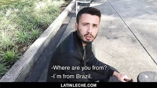 LatinLeche - Sexy Brazilian Guy Sucks and Fucked for Money 