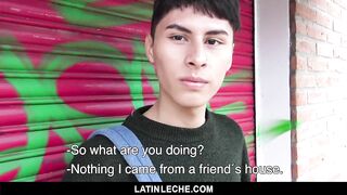 LatinLeche - Young Cock Sucker Fucked Raw outside 