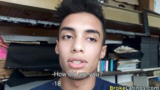 Latino With Braces Fucked For Money