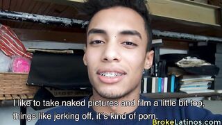 Latino With Braces Fucked For Money