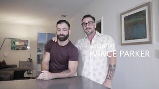 Muscle Daddy Dominates Hairy Pup on his Birthday - MenOver30 