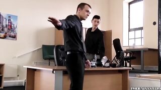 Office Anal with Young Gays Dan Jenkins and Scott Williams 