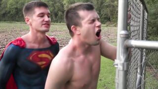 Superman seduces and fucks a young guy on the street 