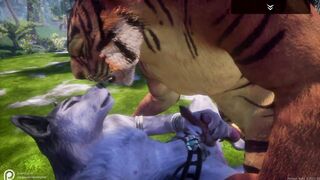 Wild Life - Sex Furry Tiger vs Wolf 