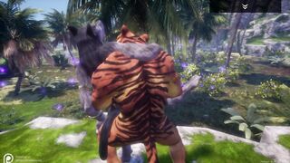 Wild Life - Sex Furry Tiger vs Wolf 