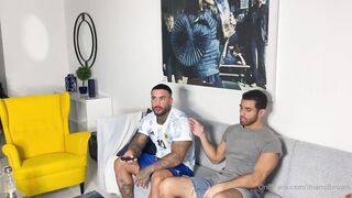 Imanol Brown and Pablo Hernandez Fucks Joey Diamond - Gay Porn Sex