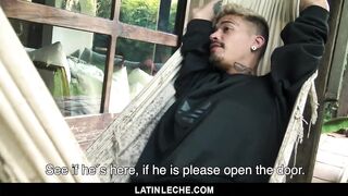 LatinLeche - Watching my Tatted Latino Boyfriend get Fucked by another Guy 