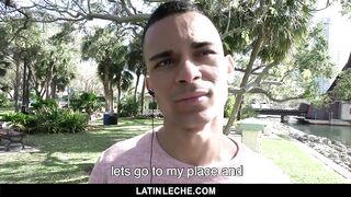 Latin Leche - Broke Latin Stud Sucks and Fucks Random Stranger for Cash 