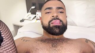 Brazilian Room Service for Daddy Black - Gay Porn Video