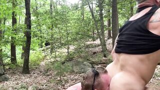 Caught fuckin in the forest - Gay Porn Video