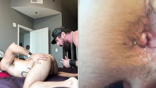 Muscle Daddy Getting Serviced By Hairy Stud - Gay Porn Video