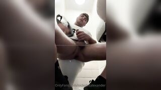 nickolesalexander   Crazy horny again had to bust a load in the bathroom stall